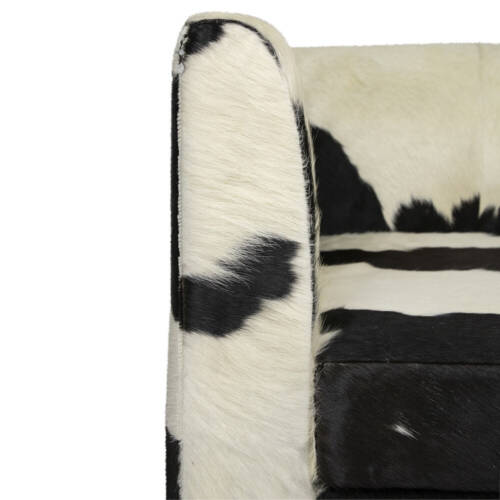 poltrona in pelle di mucca