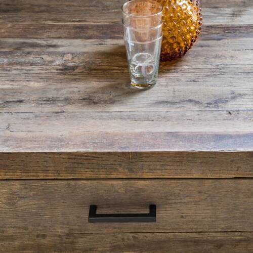 mesa de centro de madera reciclada