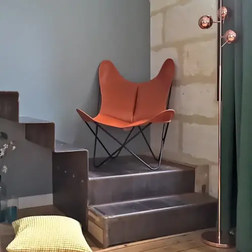 Chair Mod. Butterfly in leather